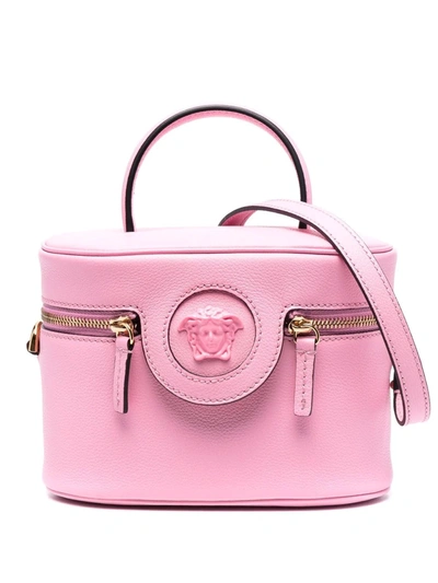 Versace La Medusa Top-handle Bag In Pink