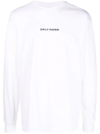 Shop Daily Paper Lutalo Cotton T-shirt In White
