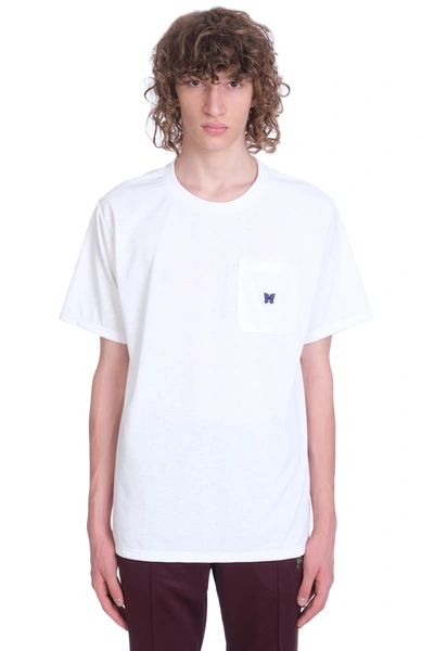 Shop Needles T-shirt In White Polyester