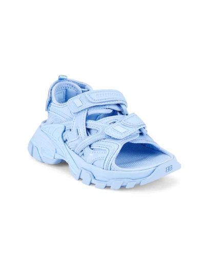 Shop Balenciaga Little Kid's & Kid's Track Double Touch-strap Sandals In Baby Blue