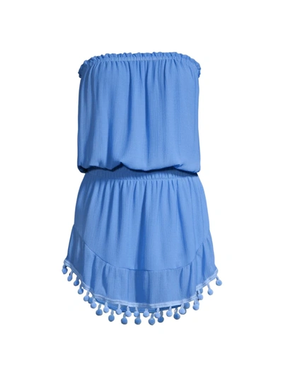 Shop Ramy Brook Women's Marcie Mini Dress In Coastal Blue