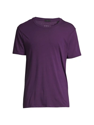 Shop Atm Anthony Thomas Melillo Short-sleeve Regular Fit Stretch T-shirt In Purple