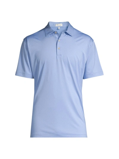 Shop Peter Millar Halford Performance Jersey Polo Shirt In Blue