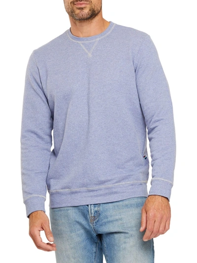 Shop Sol Angeles Men's Jacquard Pullover Sweatshirt In Denim