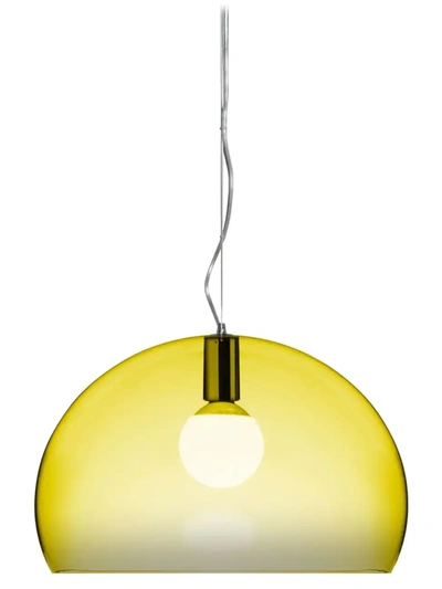 Shop Kartell Small Fly Lamp In Yellow