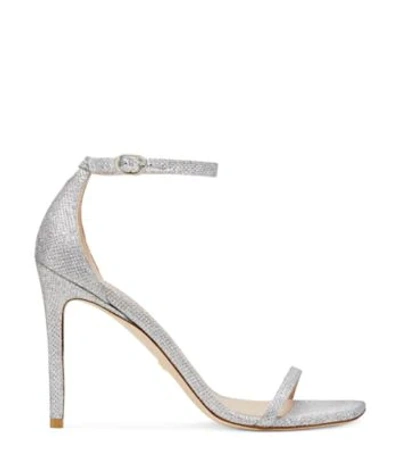 Shop Stuart Weitzman Nudistcurve 100 Strap Sandal In Crystal