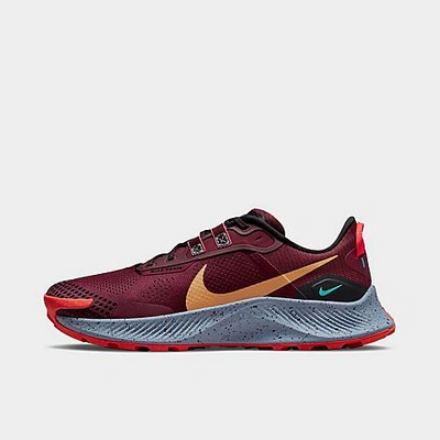 Shop Nike Men's Pegasus Trail 3 Running Shoes In Dark Beetroot/wheat/black/bright Crimson