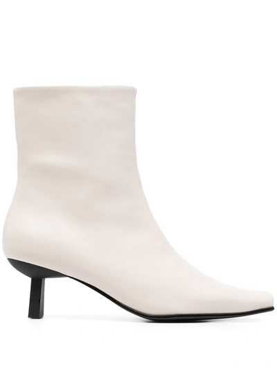 Shop Senso Orly Heeled Leather Boots In 白色