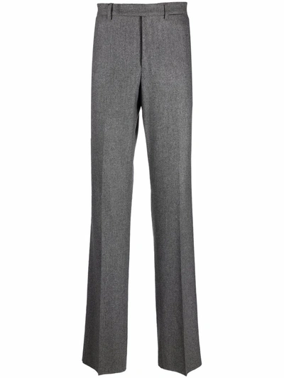 Pre-owned Gianfranco Ferre 1990s Straight-leg Tailored Trousers In Grey