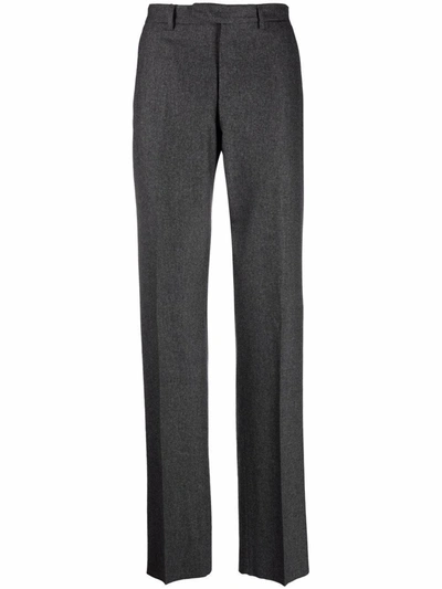 Pre-owned Gianfranco Ferre 1990s Straight-leg Tailored Trousers In Grey