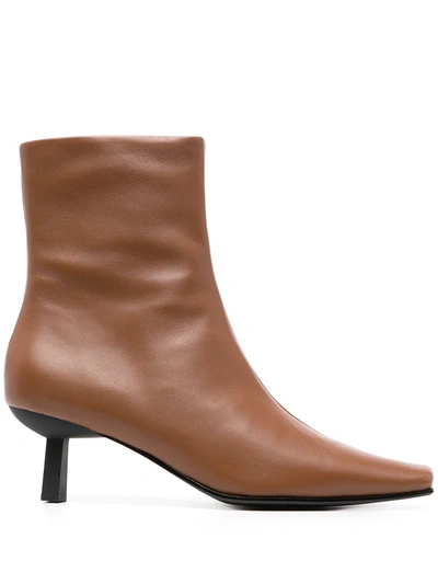 Senso Orly Heeled Leather Boots In Brown