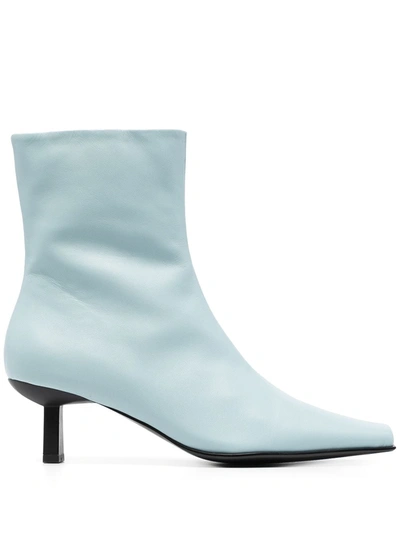 Shop Senso Orly Heeled Leather Boots In Blue