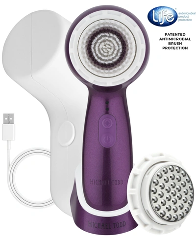 Shop Michael Todd Beauty Soniclear Petite Antimicrobial Sonic Skin Cleansing Brush In Purple Met