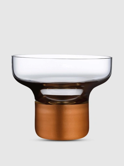 Shop Nude Glass Contour Bowl In Copper