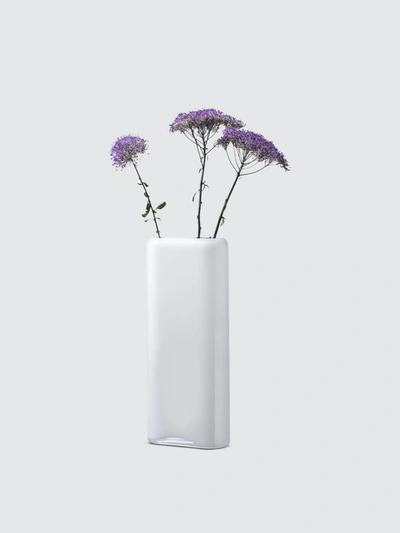 Shop Nude Glass Layers Vase In Opal White