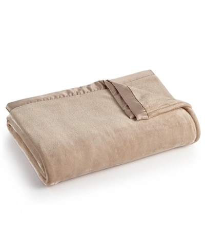 Shop Berkshire Classic Velvety Plush King Blanket, Created For Macy's In Humus