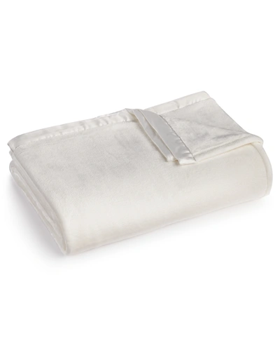 Shop Berkshire Classic Velvety Plush Blanket, King, Created For Macy's In White