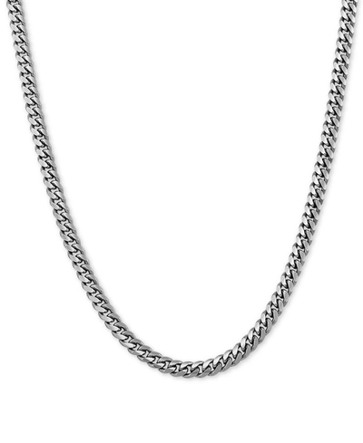 Giani Bernini Curb Link Chain Necklace 18 24 In Sterling Silver Or 18k Gold Plated Over Sterling Silver In Silver