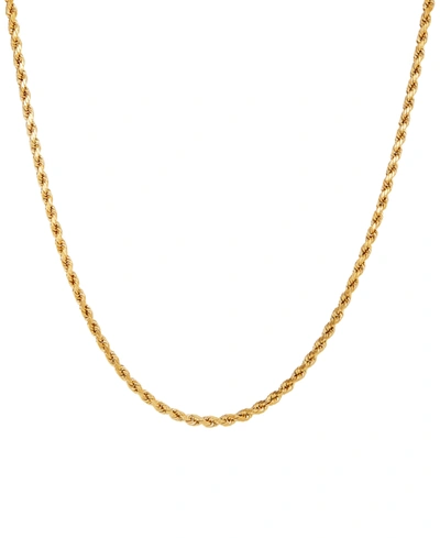 Macy's Rope Link 22" Chain Necklace In 14k Gold In Gold