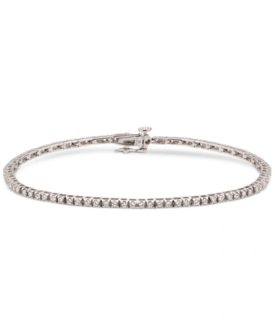 Macy's Diamond Tennis Bracelet (1-1/2 Ct. T.w.) In 10k White Gold In White Gold