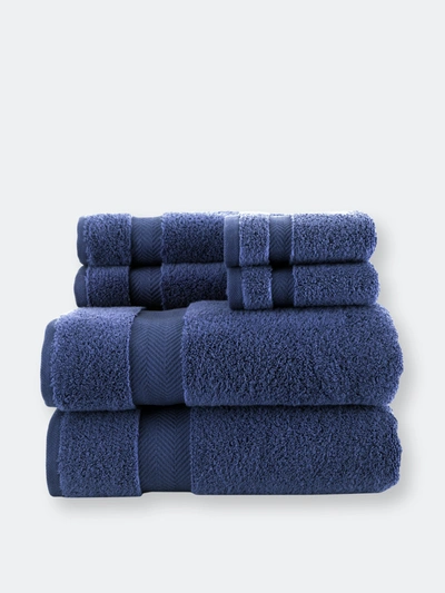 Shop Towels Beyond Classic Turkish Towels Becci Luxury Turkish Towel Collection 6 Pc In Blue