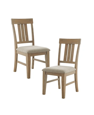 Shop Ink+ivy Sonoma Dining Side Chair, Set Of 2 In Reclaimed Gray