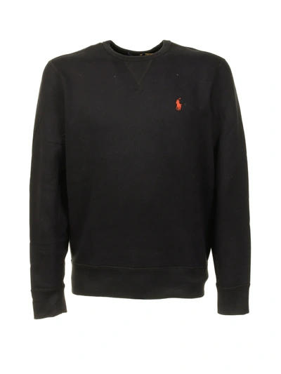 Polo Ralph Lauren Logo Sweatshirt In Black