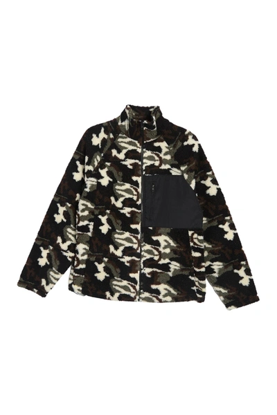 Shop Lindbergh Fleece Camo Print Full Zip Sweatshirt