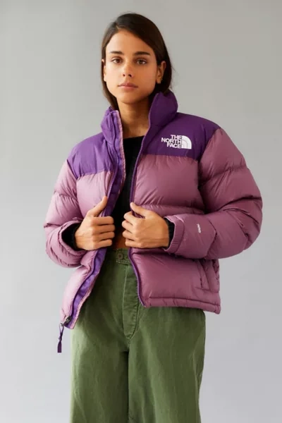 Shop The North Face 1996 Retro Nuptse Puffer Jacket In Plum