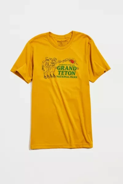 Shop Parks Project Grand Teton Tourist Tee In Mustard