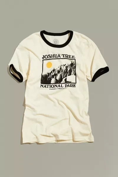 Shop Parks Project Park Project Joshua Tree Photo Ringer Tee In Cream