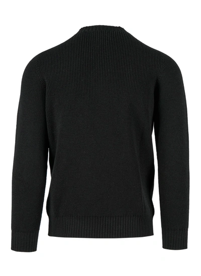 Shop Fay Men's Black Other Materials Sweater
