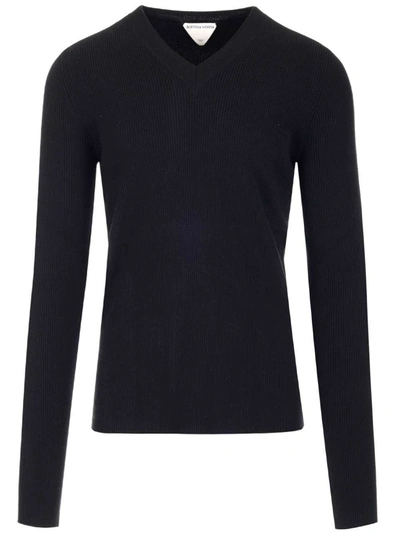 Shop Bottega Veneta Men's Black Other Materials Sweater