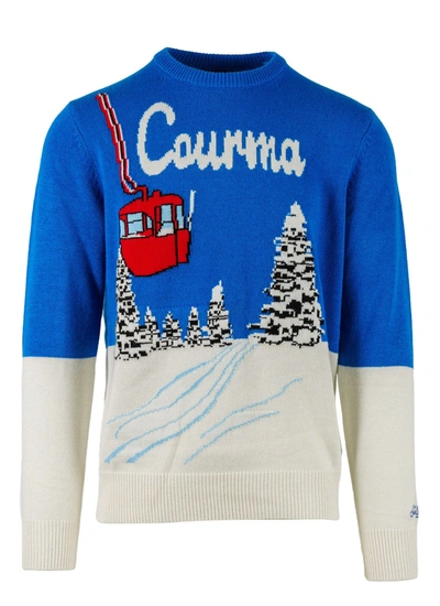 Shop Mc2 Saint Barth Men's Blue Other Materials Sweater