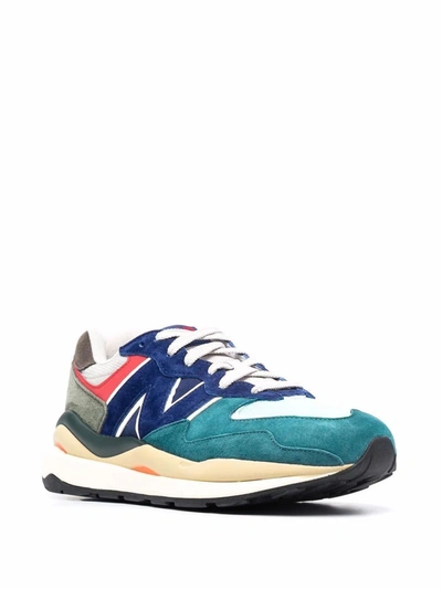 Shop New Balance Men's Multicolor Leather Sneakers