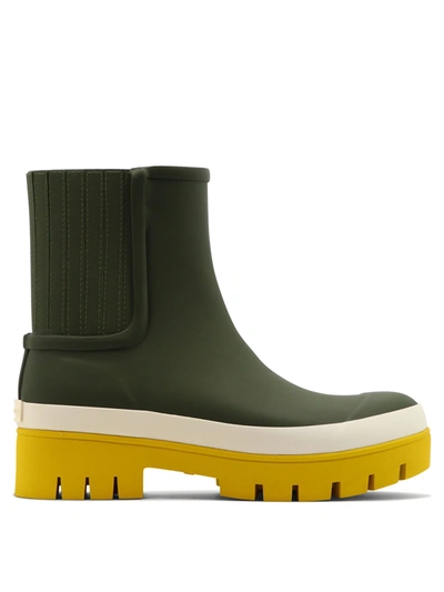 Shop Tory Burch Women's Green Other Materials Ankle Boots
