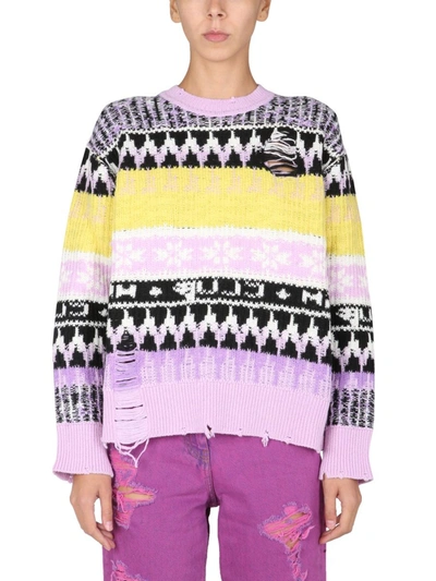 Shop Msgm Women's Multicolor Other Materials Sweater