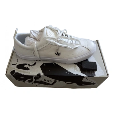 Pre-owned Mcq By Alexander Mcqueen Leather Low Trainers In White