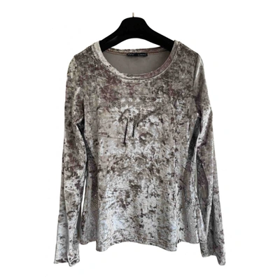 Pre-owned Giuseppe Zanotti Silver Synthetic Top