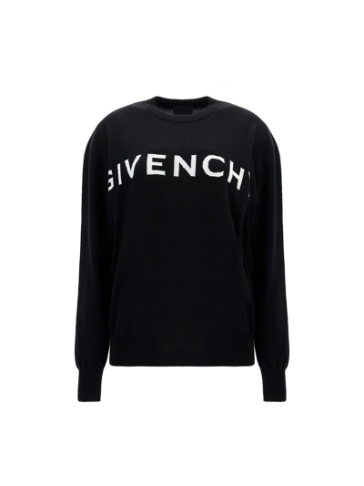 Shop Givenchy 4g Logo Intarsia Jumper In Black