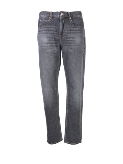 Isabel Marant Jack Faded Straight-leg Jeans In Grey | ModeSens