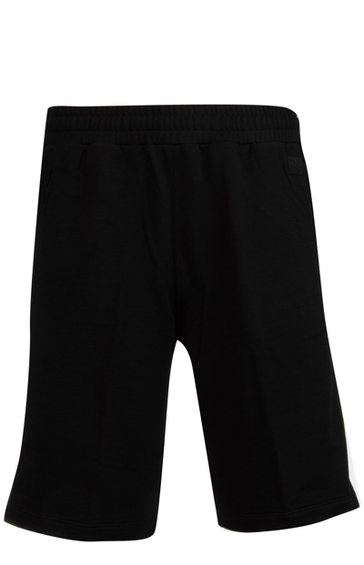 Shop Z Zegna Logo Patch Shorts In Black