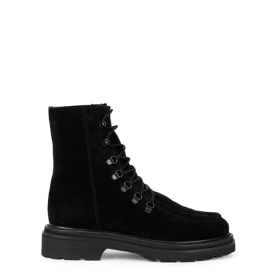 Shop Legres College Black Suede Ankle Boots