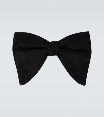 GUCCI LONG SILK FAILLE BOW TIE P00613847