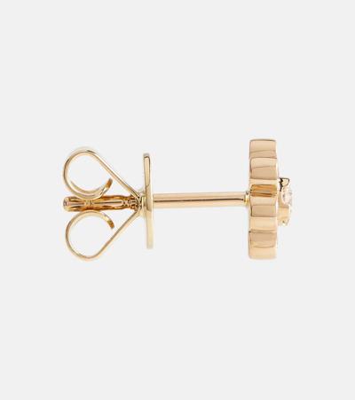 Shop Sophie Bille Brahe Bellis Single 18kt Yellow Gold Earring With Diamonds In Diamond/gold