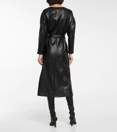 Shop Proenza Schouler Faux Leather Midi Dress In Black