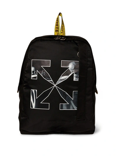 Shop Off-white Caravaggio Arrow Easy Backpack Black Black