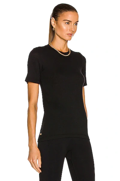 Shop Alala Washable Cashmere Tee In Black