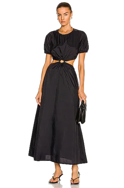 Shop Staud Calypso Dress In Black