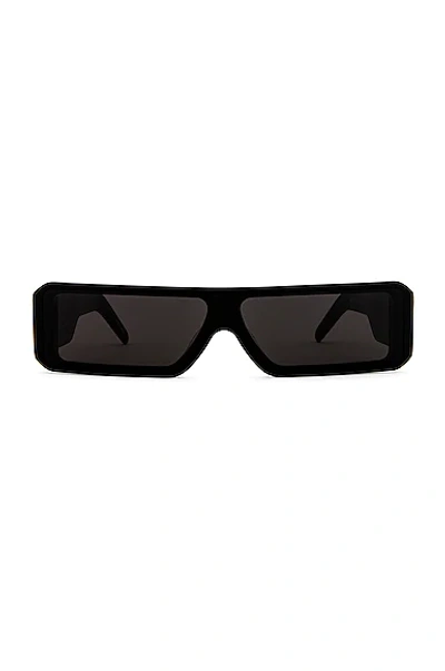 Shop Rick Owens Gethshades Sunglasses In Black